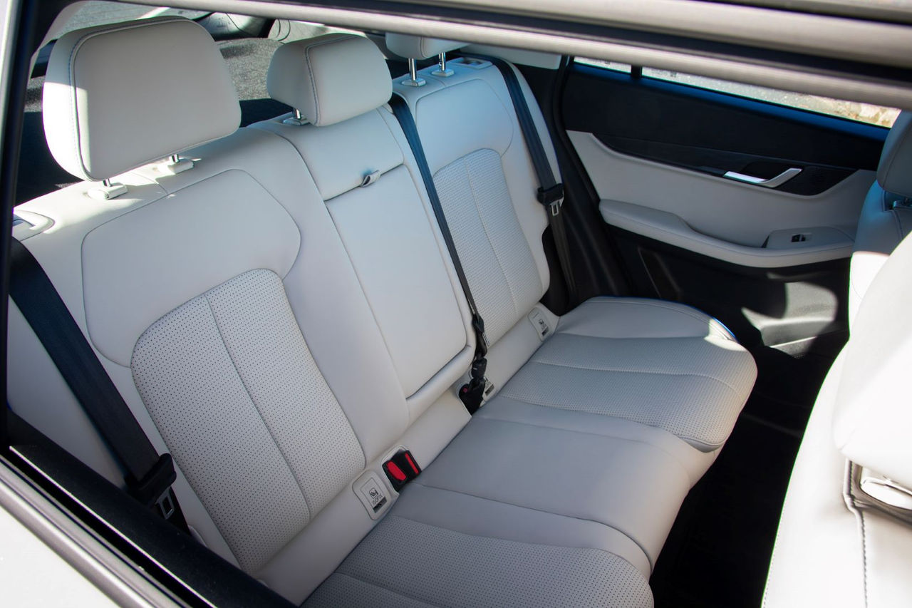 view of rear seats