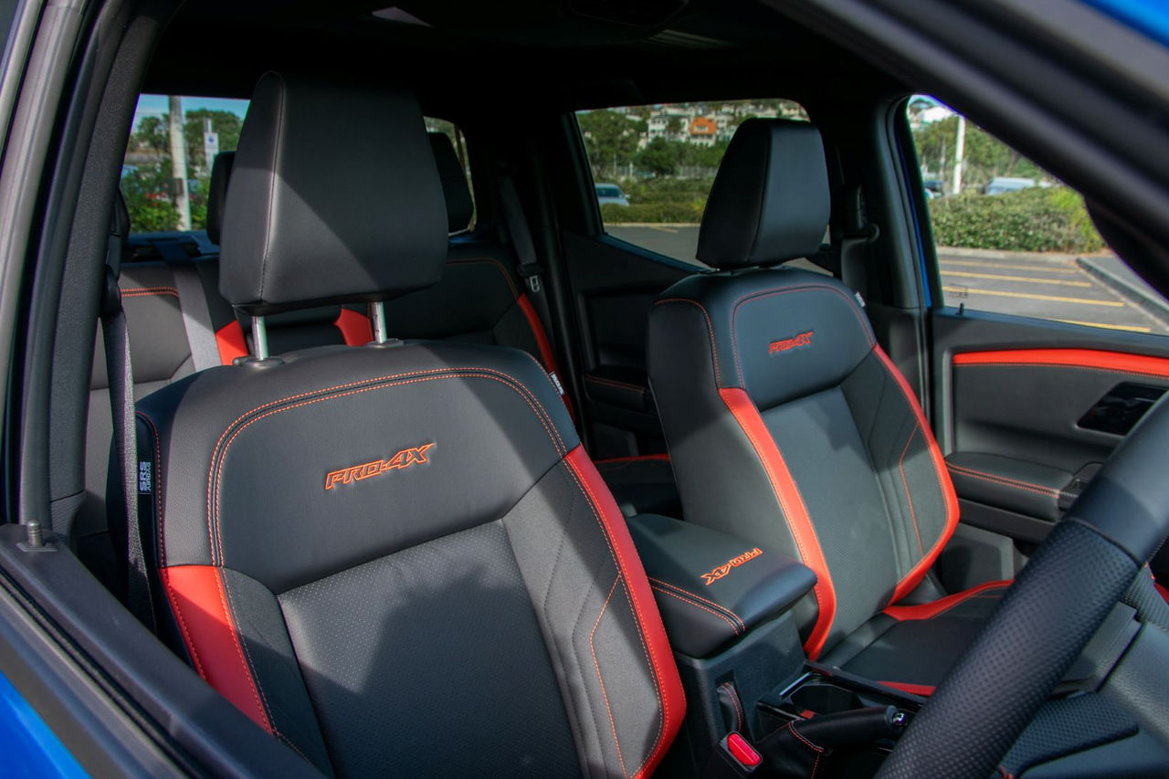 view of front seats