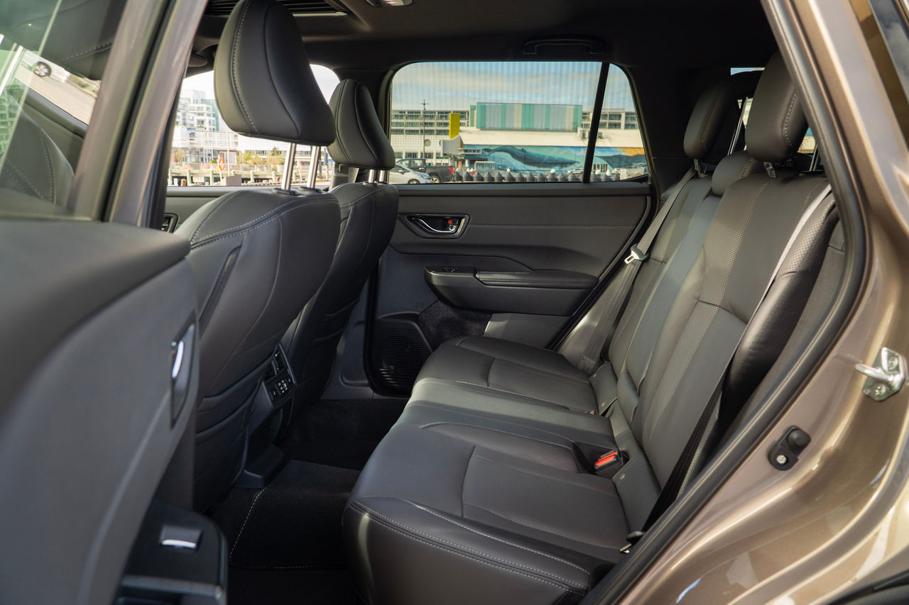 view of rear seats