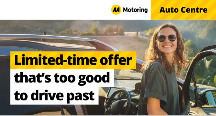 Promotional image with copy that reads 'Limited-time offer that's too good to drive past'