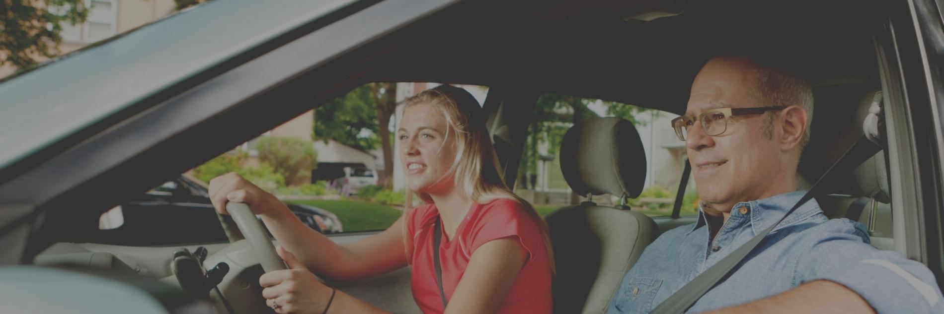 A supervisor and a student driver