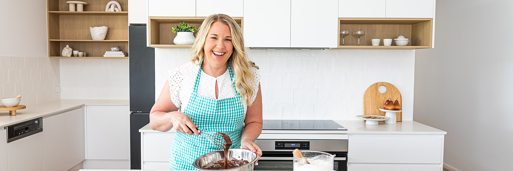 Cookbook author and foodie, Vanya Insull, whips up tasty treats in her home kitchen.