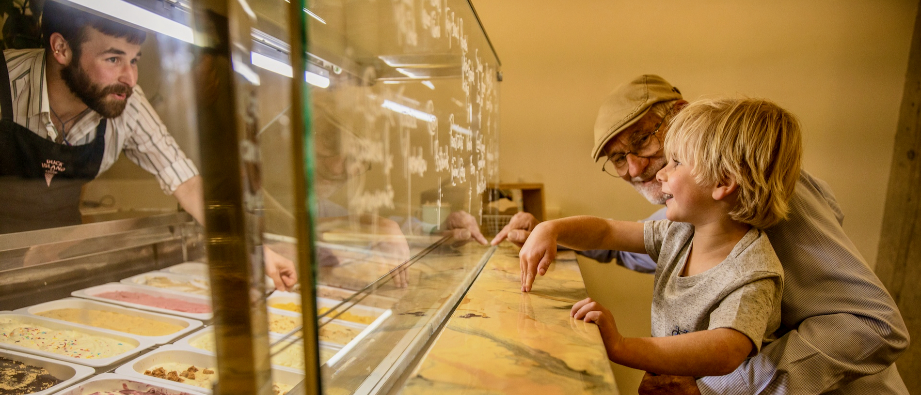 Get a treat from Duck Island ice cream. © Camilla Rutherford