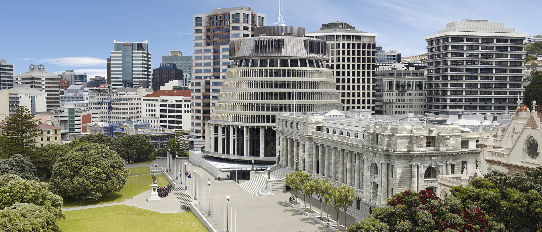 The Beehive and Parliament Buildings