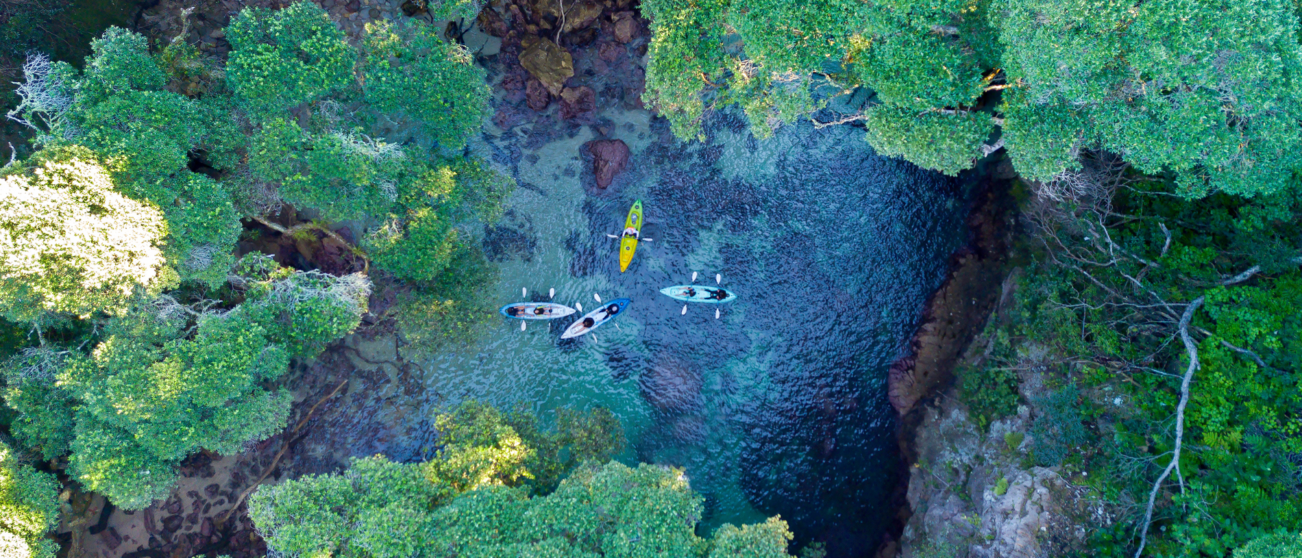 Discover the hidden lagoon on sacred Donut Island