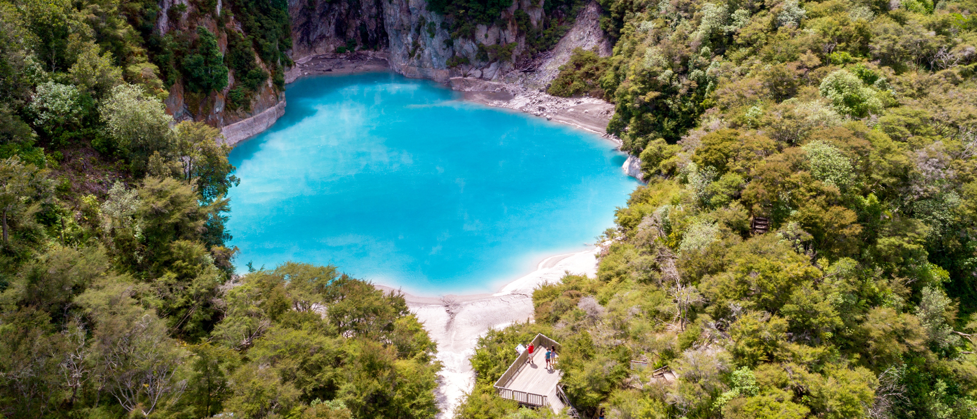 Experience the world's youngest geothermal system at Waimangu Volcanic Valley
