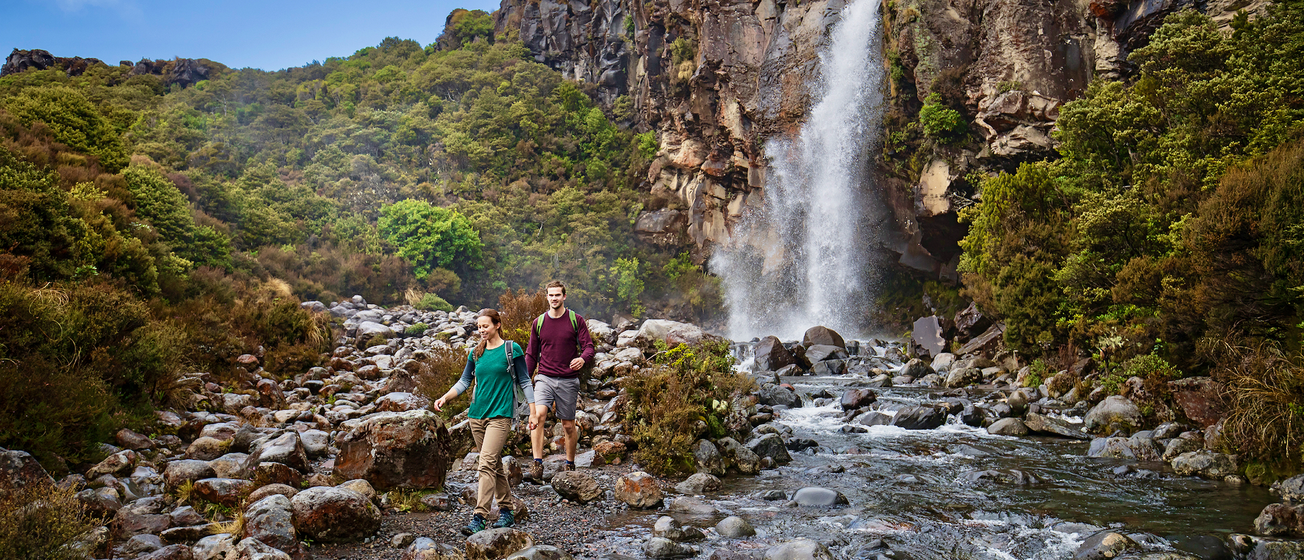 Take an alpine walk to Taranaki Falls