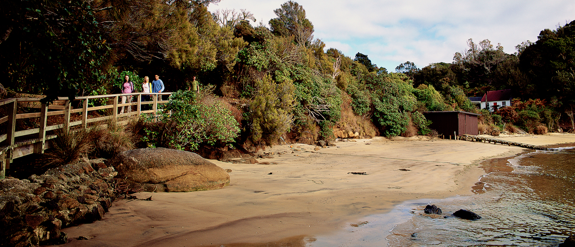 Head offshore to Ulva Island