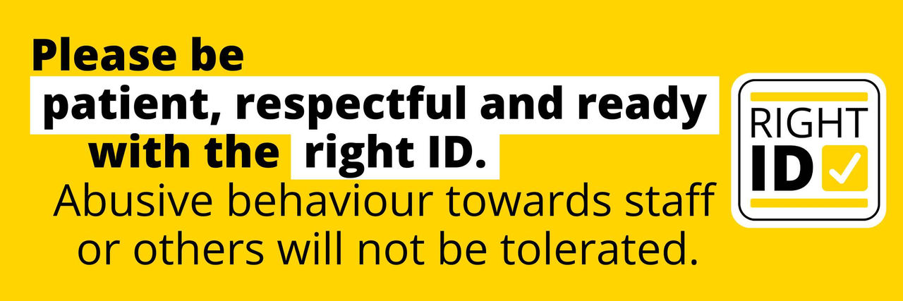 Be respectful to staff