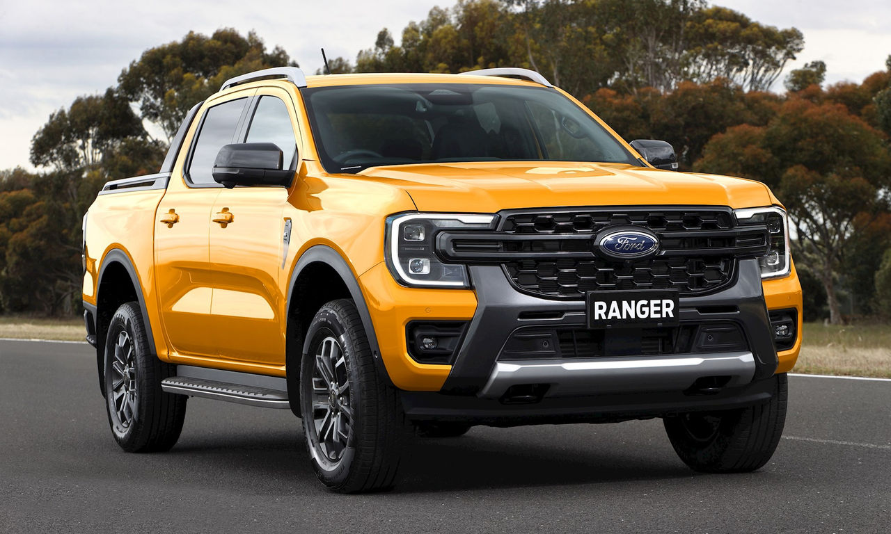 Orange Ford Ranger