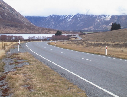 West coast road lake photo