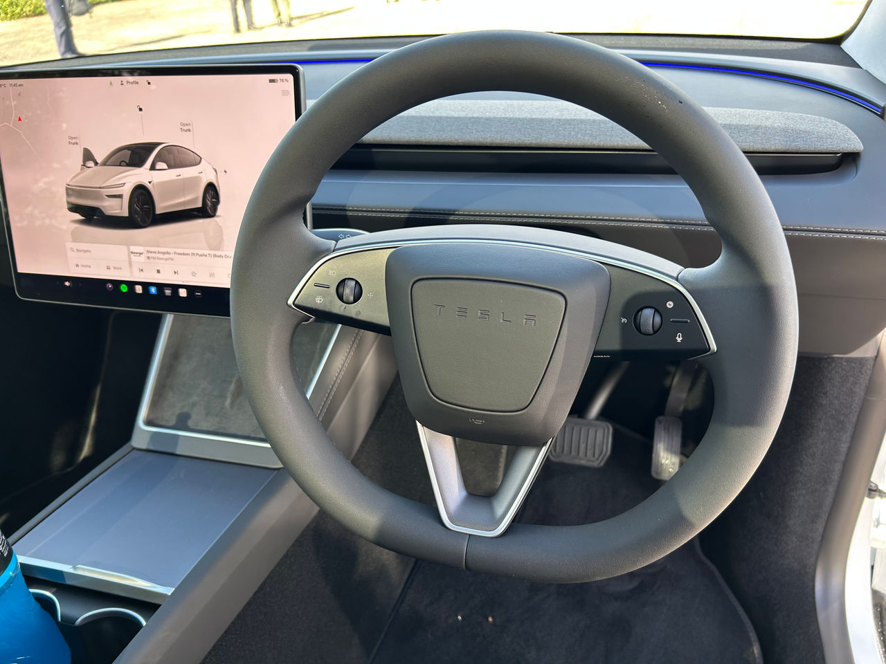 Tesla steering wheel