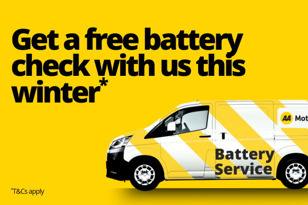 AA Member exclusive free battery service check winter offer