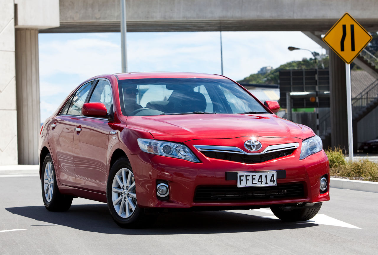 Hybrid Camry front location