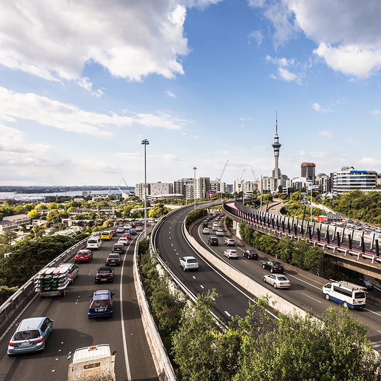 Auckland city and motorway
