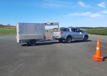 Car with a trailer 