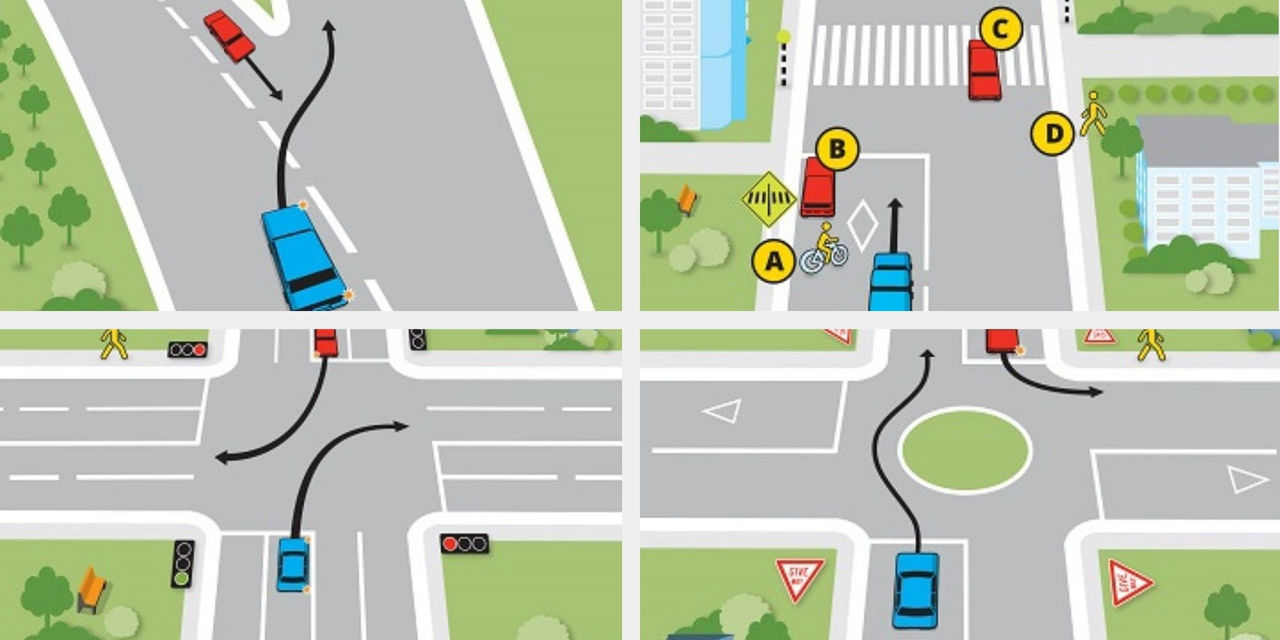 Learner license test diagrams 