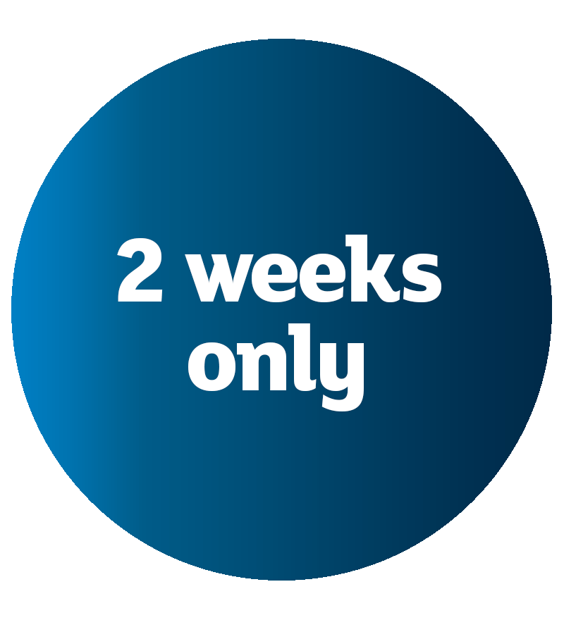 2 weeks only icon