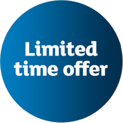 Limited time offer bubble icon