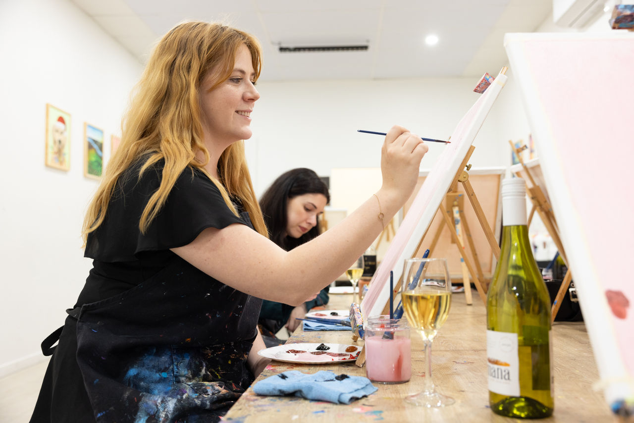 Deputy Editor, Emily Draper painting