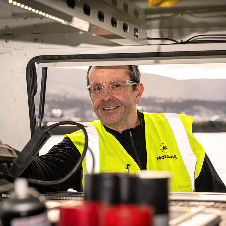 Shaun Fairbairn has had some interesting callouts during his career as an AA Roadservice Officer. Photo by Nick Beadle. 