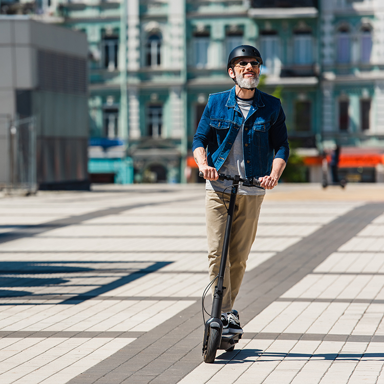  Today, e-scooters are used by people from all walks of life.