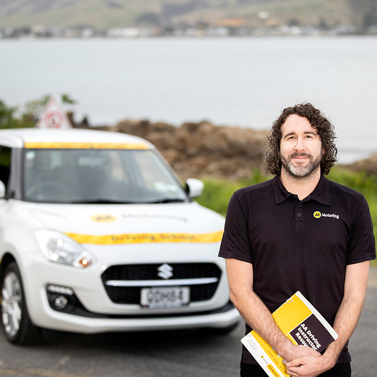 AA Driving School instructor, Caleb Dillner. Photo by Nicola Edmonds.