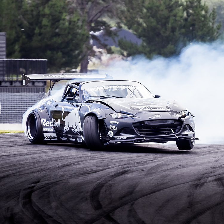 Mad Mike on the track. 