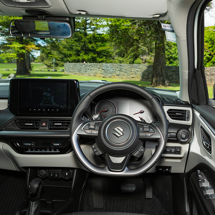  The interior of the Suzuki Swift