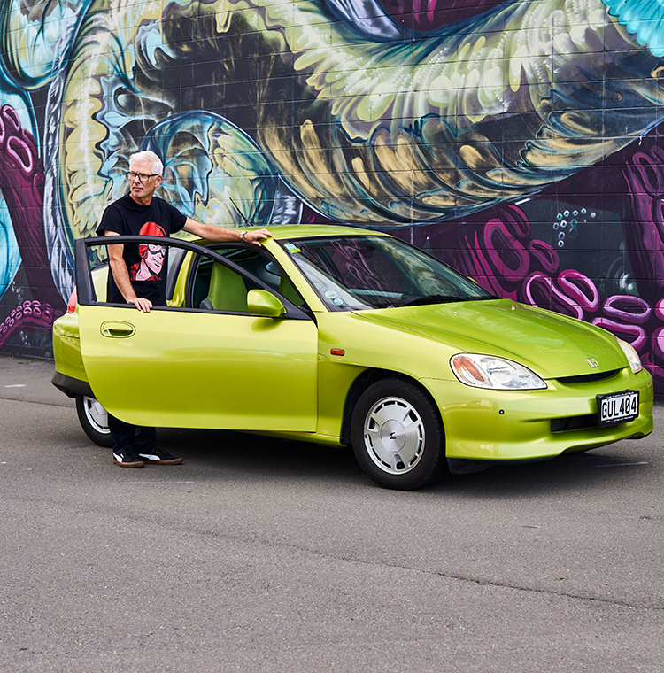 The Honda Insight is interesting and cheap to run. Photo by Charlotte Anderson.