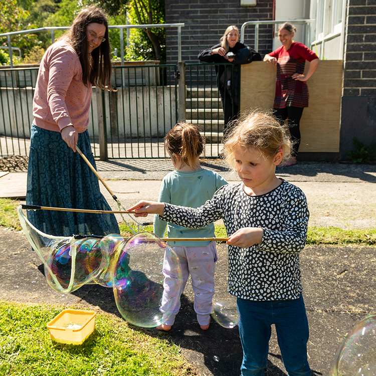 Blueskin Playcentre bubble group INP