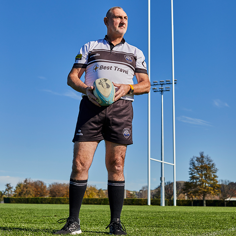 Brent Malone has been refereeing for 35 years. Photo by Charlotte Anderson.
