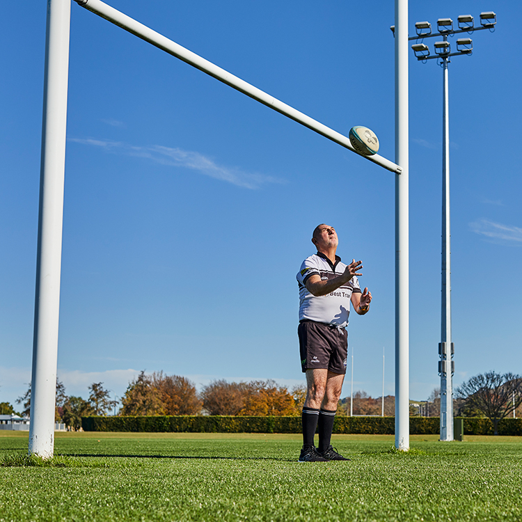 "Rugby has been part of my life for a very long time," Brent Malone says. Photo by Charlotte Anderson.