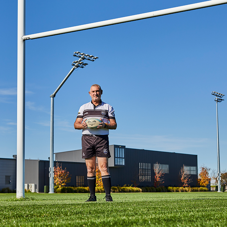 Brent Malone has refereed more than 1,000 rugby games. Photo by Charlotte Anderson.