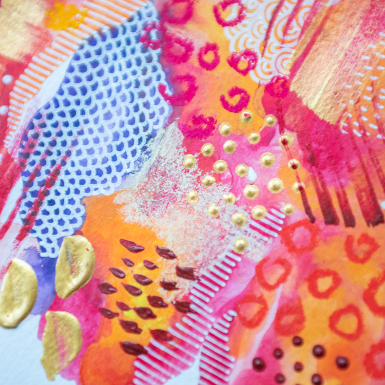 Ella Ward's art is vibrant and happy. 