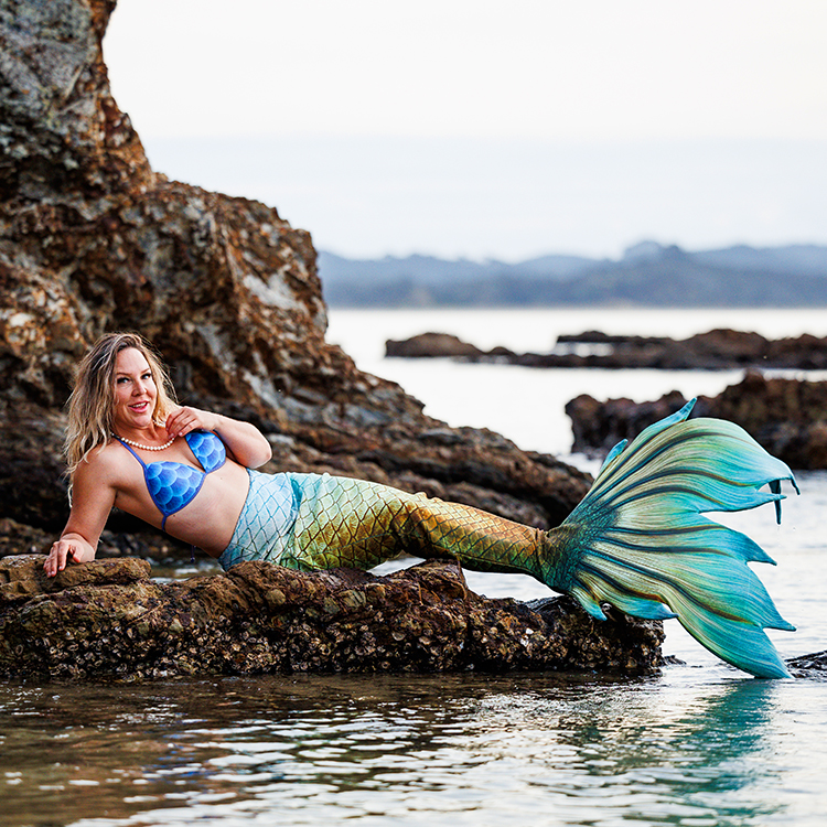  Sacha Williamson is head mermaid at FreeDive Aotearoa. Photo by Dawn Dutton.