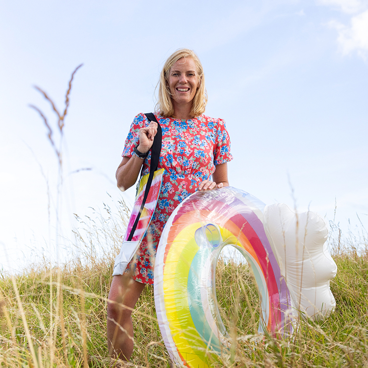 Nina Darrah saw an opportunity for reusing discarded pool toys. 