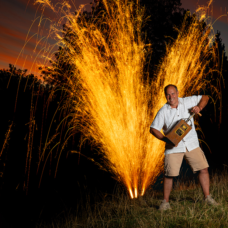 A good fireworks display involves having a thorough understanding of pyrotechnic products and lots of experience. Photo by Robin Hodgkinson.