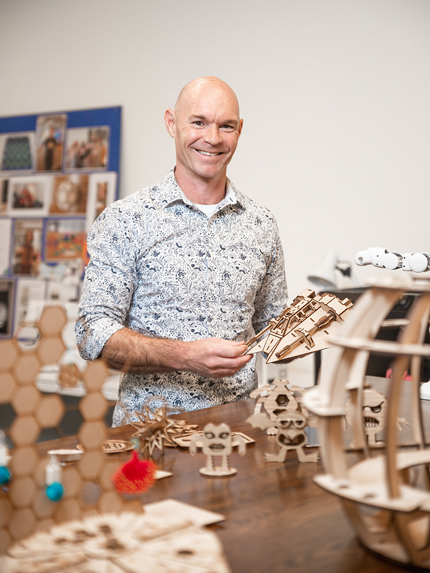 Christchurch Library Learning Specialist, Danny McNeil, has brought innovations to the public building, including 3D printers and recording studios.