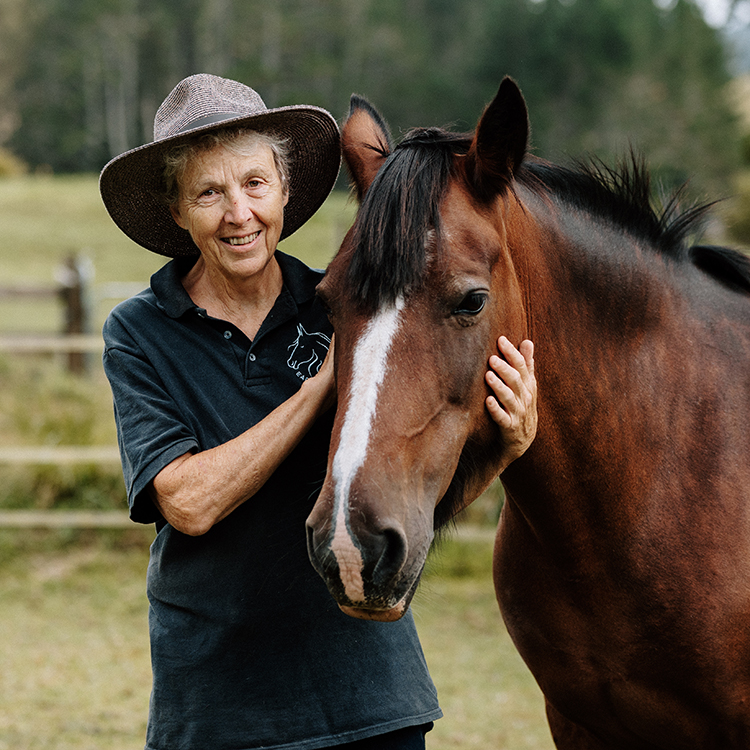 Horses have a unique ability to sense human emotions, Sue Court says. Photo by Ruth Gilmore.