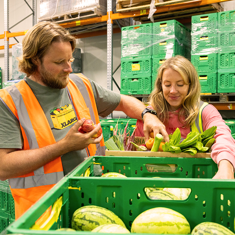 Angus Simms and Katie Jackson are the founders of Wonky Box.