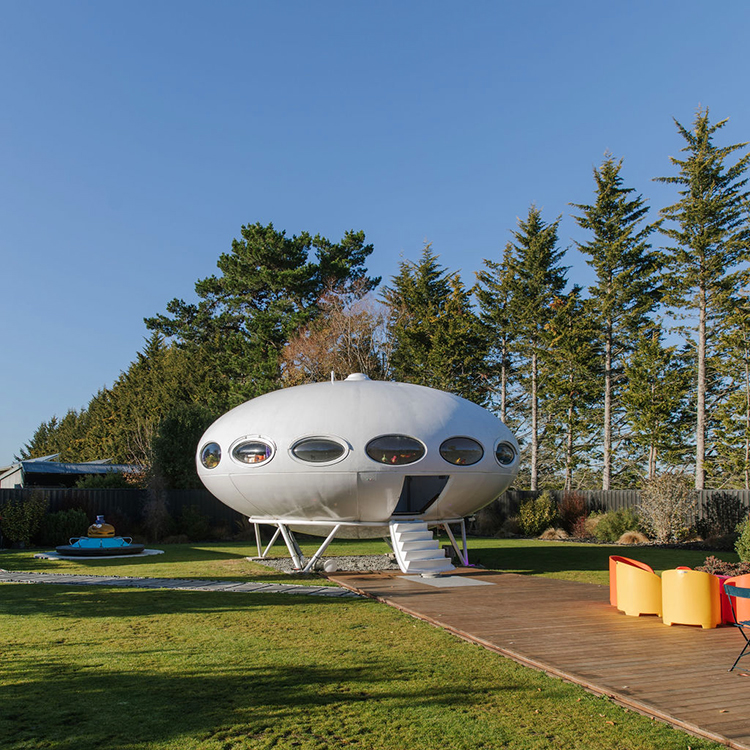 Outside view of the UFO house