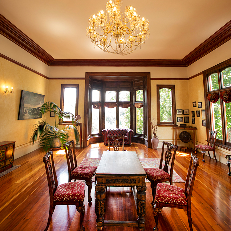 Beautiful wooden floors had once been concealed by vinyl.