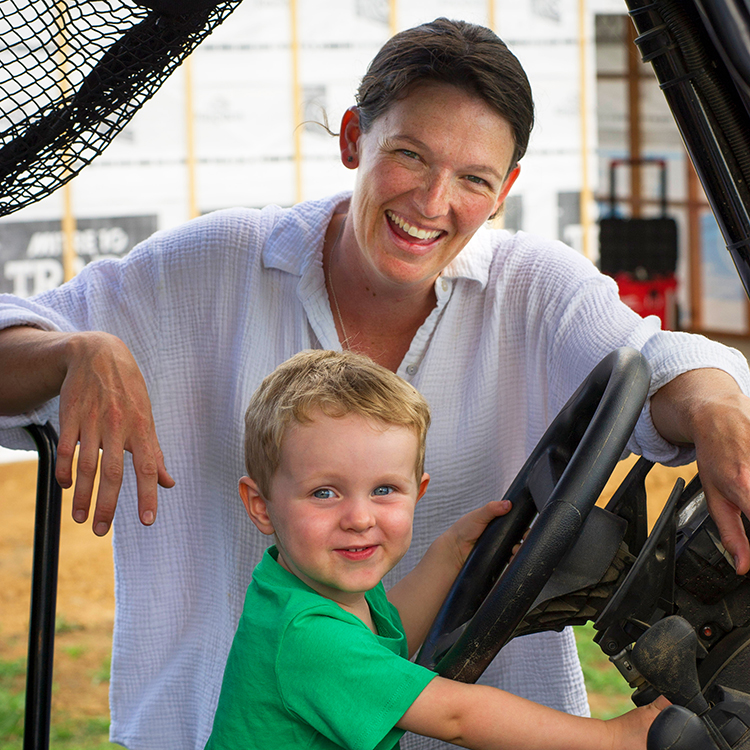  Emma Poole with son Beau. Photo by Trefor Ward.