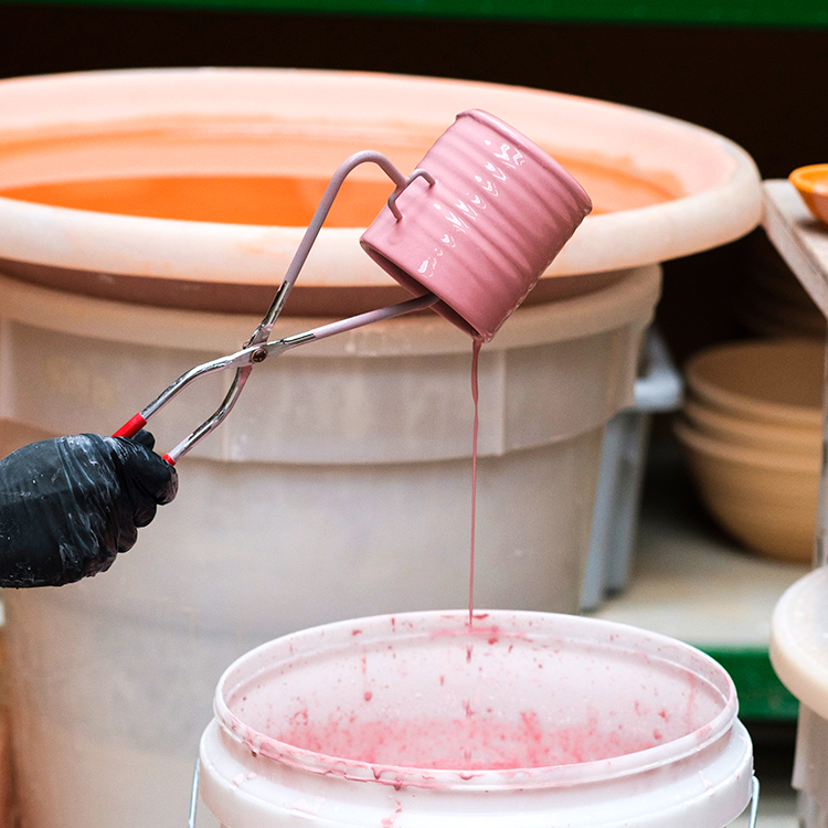 Glazing is an important part of the creation process.