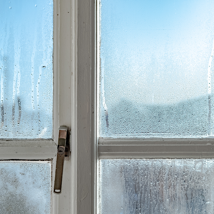 Condensation can be a real problem in the colder months.