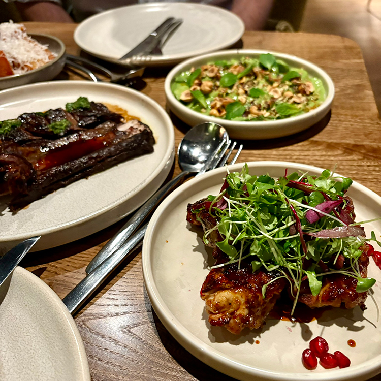 Mediterranean, flame-cooked fare at Roca