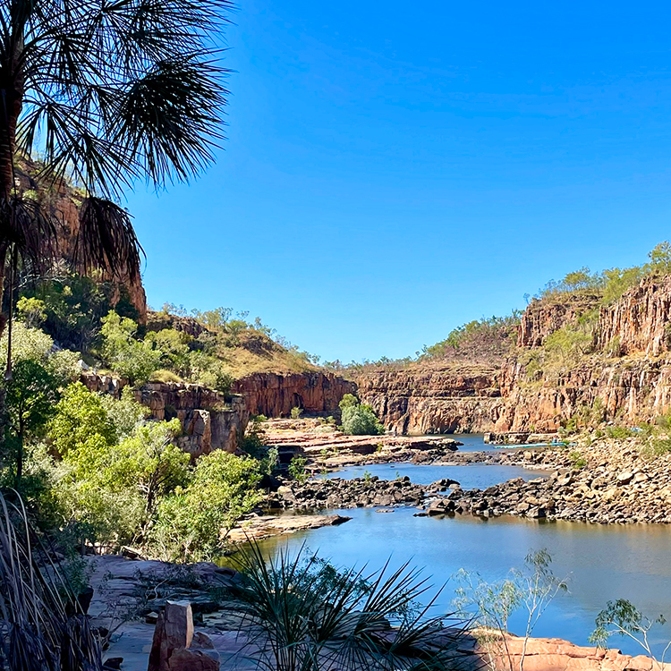 The Nitmuluk Gorge near Katherine in the Northern Territory. 