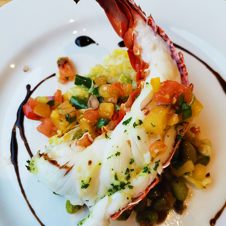  Local crayfish is a menu feature onboard the Fiordland Jewel. Photo by Carol Atkinson.