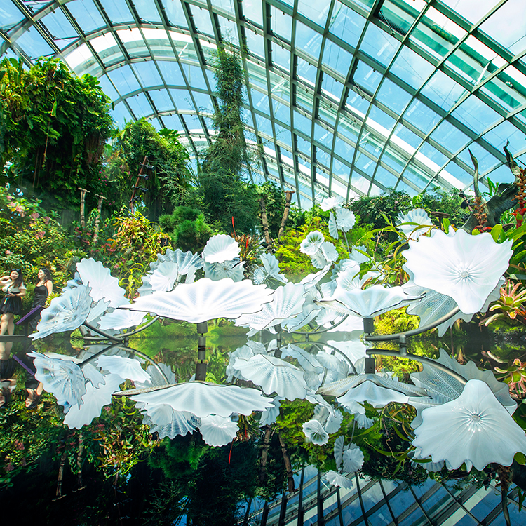 Inside the Cloud Forest at Gardens by the Bay. Photo by Tim Cuff.